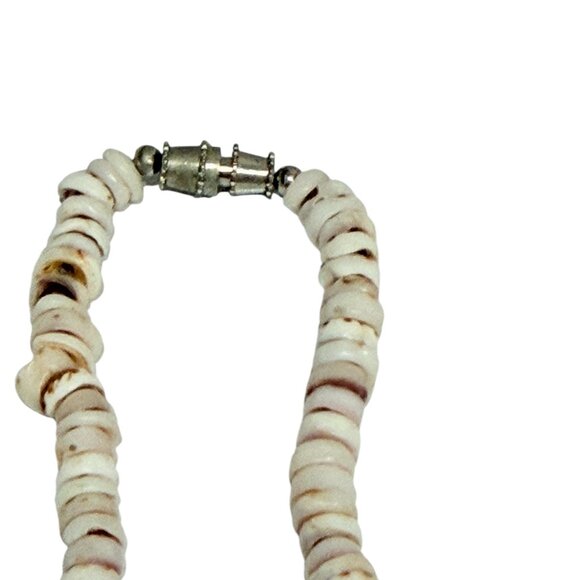 Vintage Puka Tiger Shell surfer Necklace 22 Grams 17" Long - Picture 8 of 17
